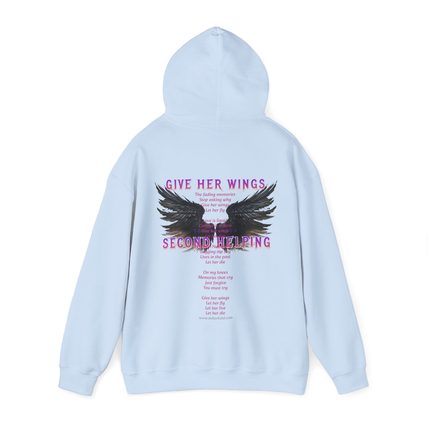 DK - SH - Give Her Wings Unisex Heavy Blend™ Hooded Sweatshirt