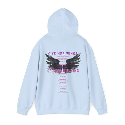 DK - SH - Give Her Wings Unisex Heavy Blend™ Hooded Sweatshirt