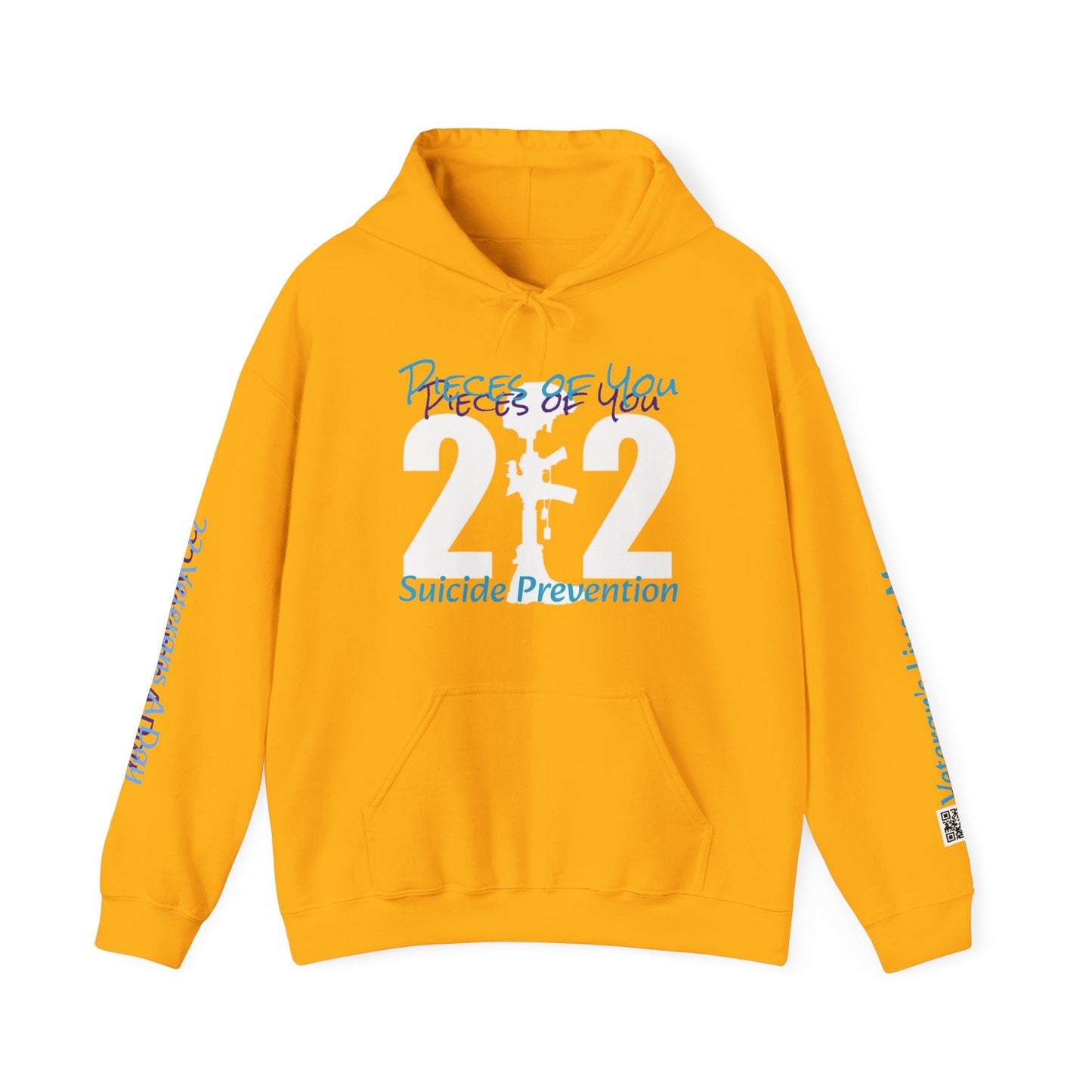 Awareness - Suicide Prevention - 22 Veteran's A Day Unisex Heavy Blend™ Hooded Sweatshirt