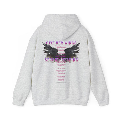 DK - SH - Give Her Wings Unisex Heavy Blend™ Hooded Sweatshirt